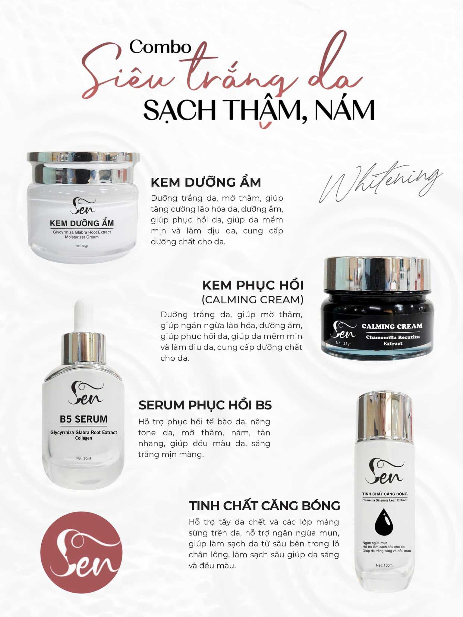 Combo siêu trắng da sạch thâm nám