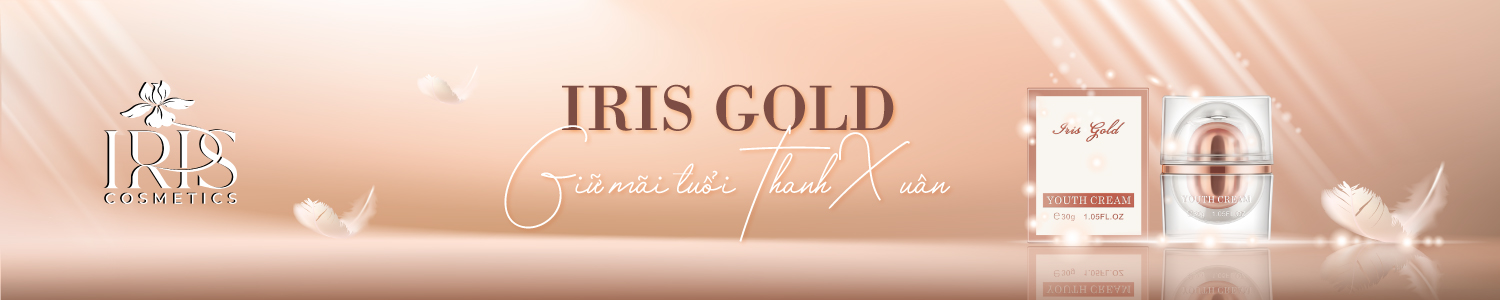 baner mỹ phẩm iris gold