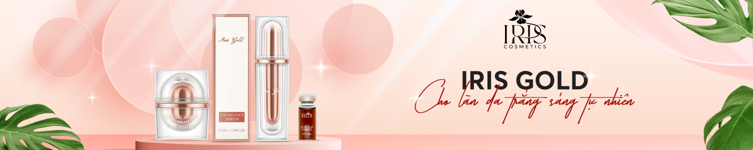 baner mỹ phẩm iris gold