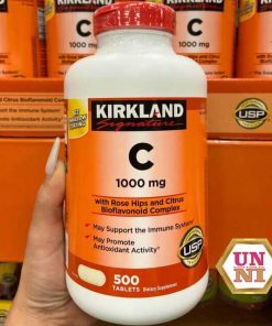 Shop UNNI bán lẻ viên uống vitamin C 1000mg kirkland singnature 500 viên
