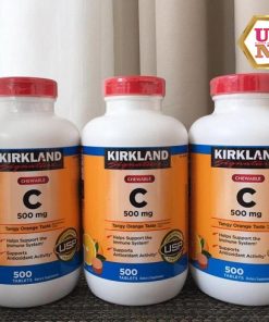 shop unni bán lẻ Viên uống Vitamin C 500mg Kirkland Singnature