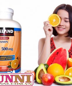 shop unni bán lẻ Viên uống Vitamin C 500mg Kirkland Singnature