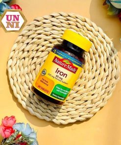 Shop unni bán lẻ viên uốn bổ máu nature made iron 65mg