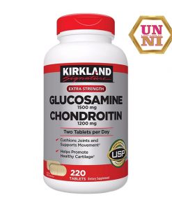 shop unni bán lẻ Viên uống bổ khớp Kirkland Glucosamine 1500mg Chondroitin 1200mg 220 viên