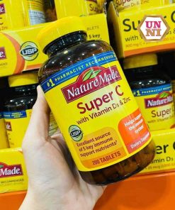 Shop unni bán lẻ Viên uống tăng cường miễn dịch Super C With D3 & Zinc