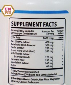 Shop unni bán lẻ Viên uống trị Gout Clear The Natural Solution