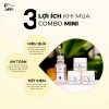 Combo mini dưỡng da căng bóng mờ thâm sạm nám