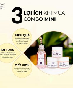 Combo mini dưỡng da căng bóng mờ thâm sạm nám